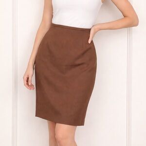 Chic Brown Pencil Skirt for Women